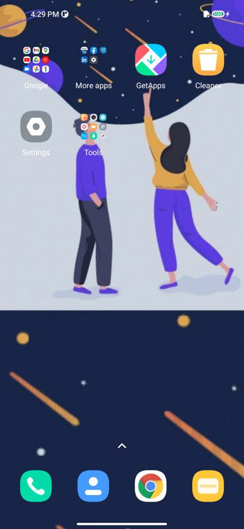 One finger screenshot