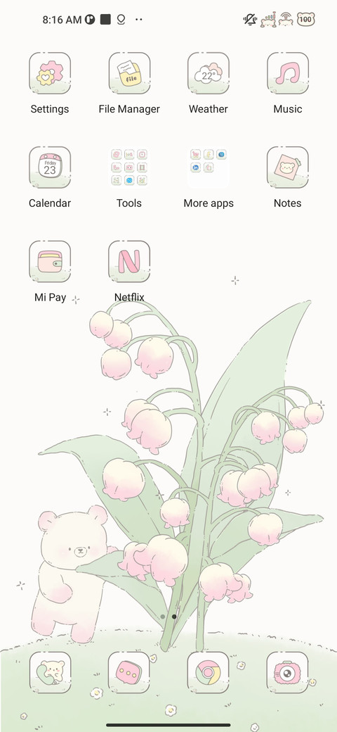 Bear and flower screenshot
