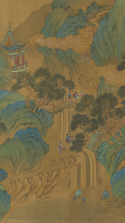 中国画之青绿山水画 screenshot