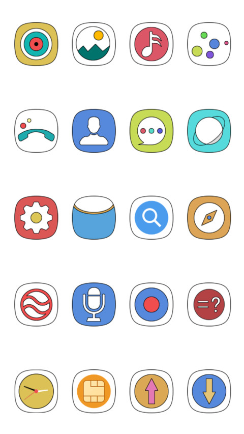 Simple colourful  screenshot