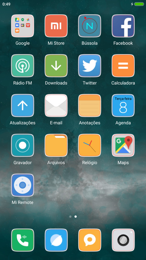 Teal UI met U screenshot