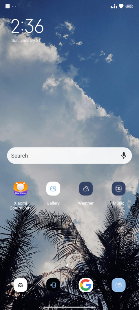 blue sky screenshot