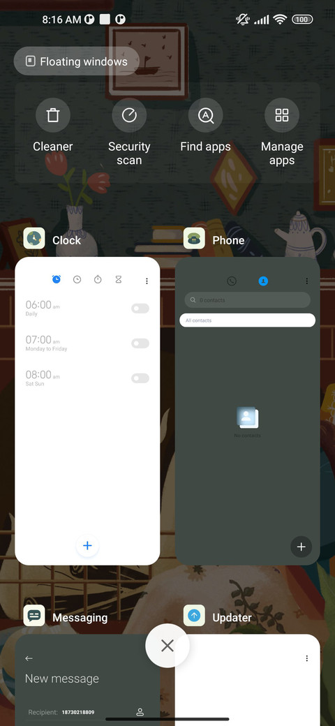 Warm fireplace screenshot