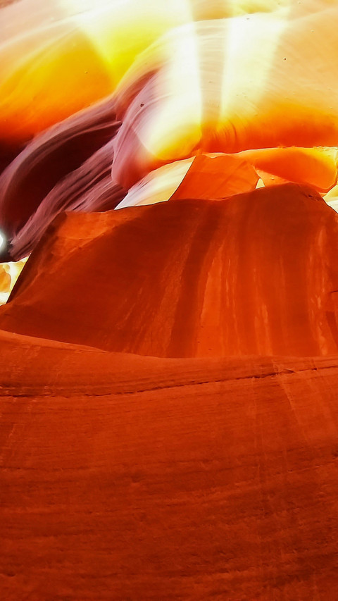 Low angle perspective view of rock formation screenshot