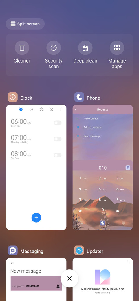 Afterglow widget screenshot