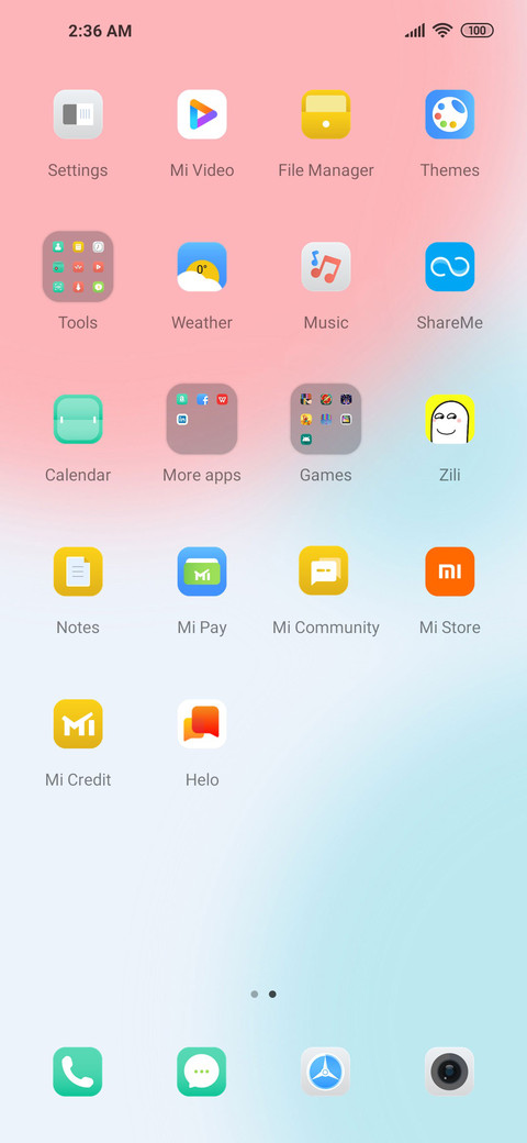 Fresh gradient screenshot