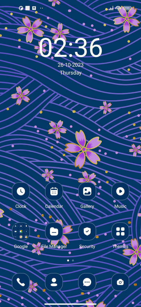 Floral screenshot