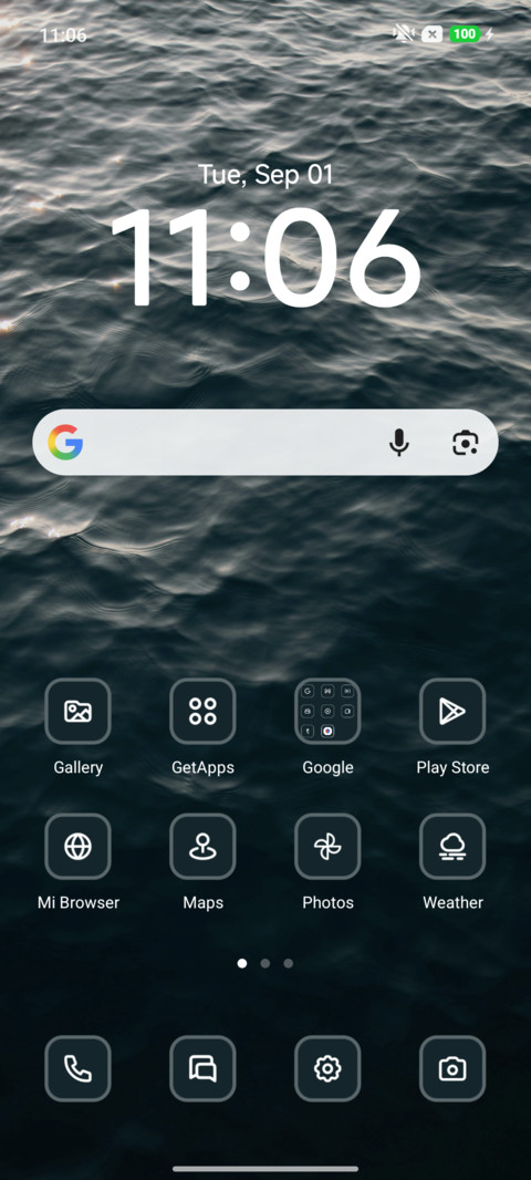 Floating screenshot
