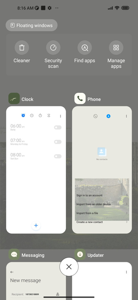 Flowing poetry screenshot