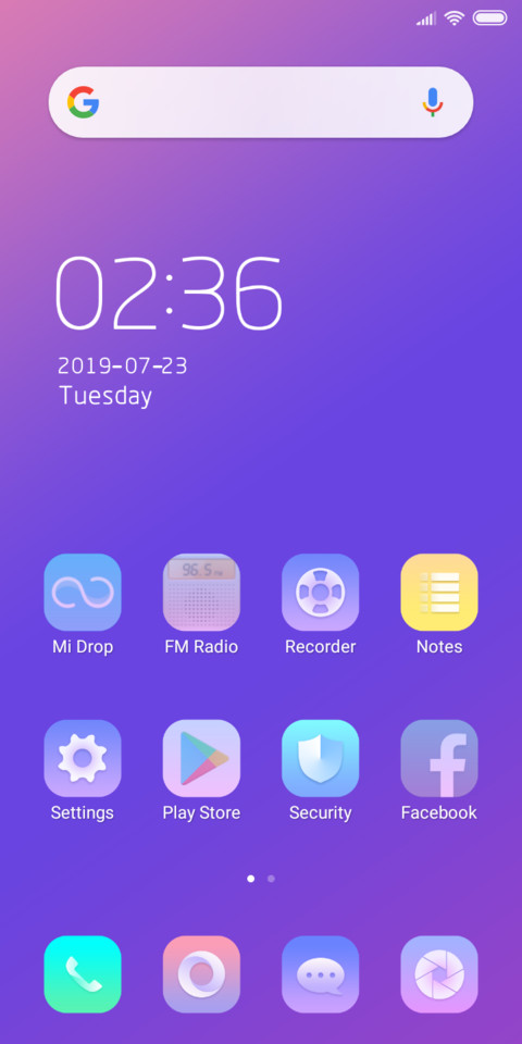 Light tone screenshot