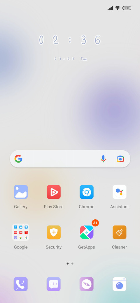 Round colored ball screenshot