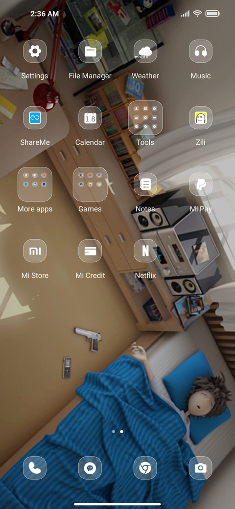 Stock Android screenshot