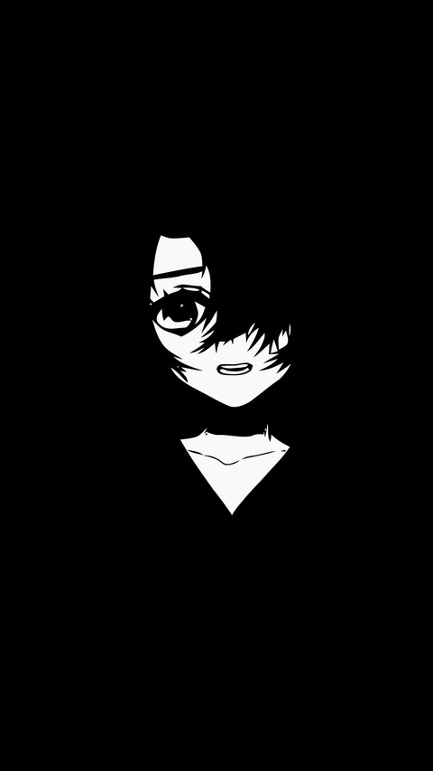 Black and white anime girls screenshot