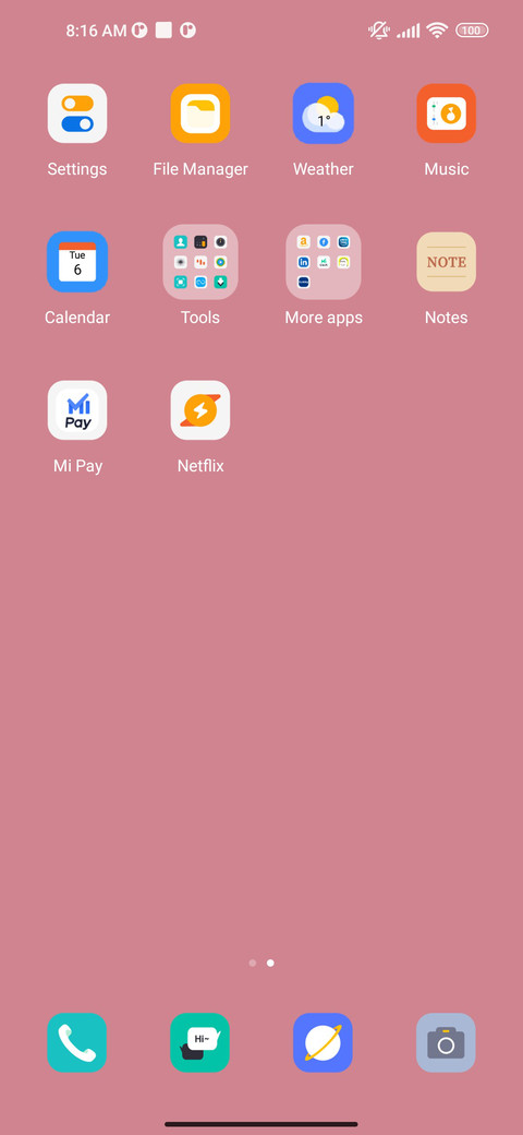 Bright green screenshot