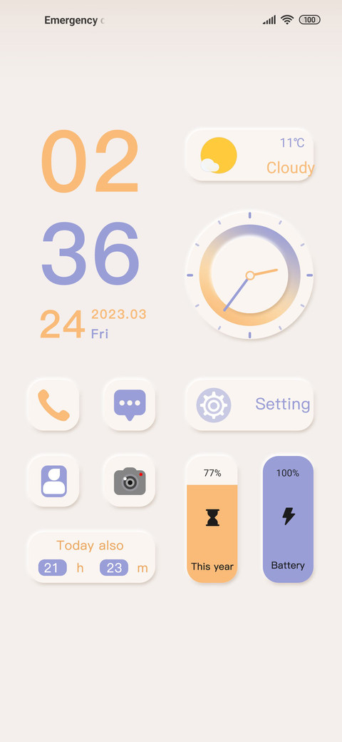 Simple color screenshot
