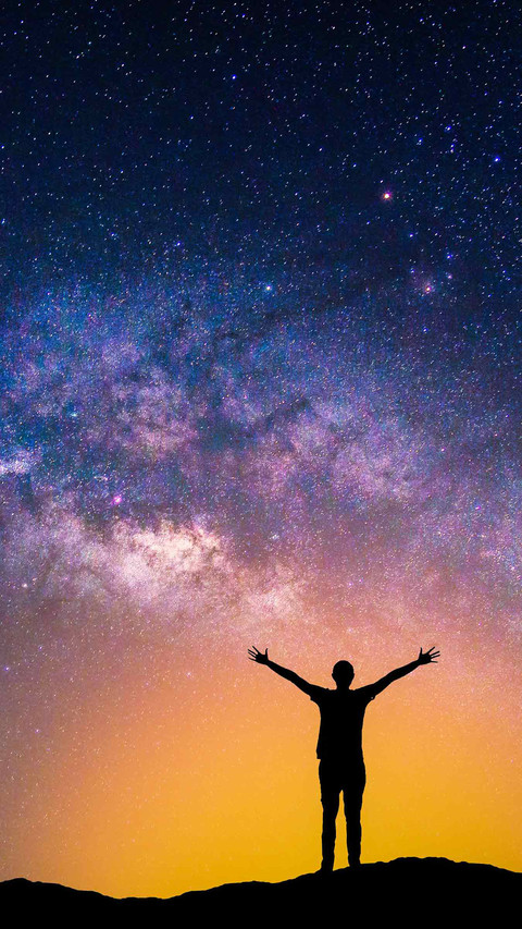 Night sky and starry sky screenshot