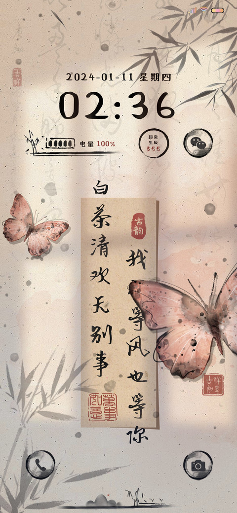 古风蝴蝶 双模式 screenshot