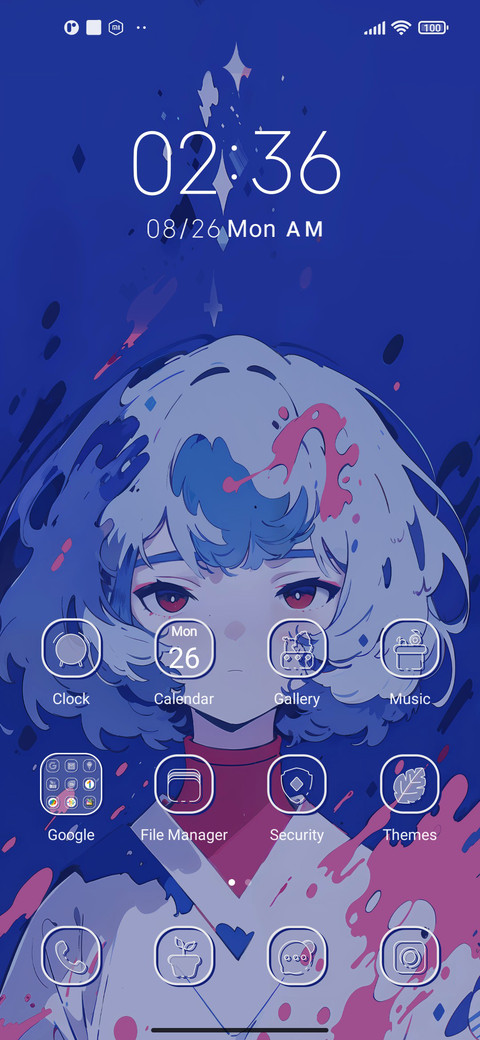 Splashing of paint screenshot