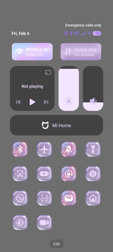 Purple glass screenshot