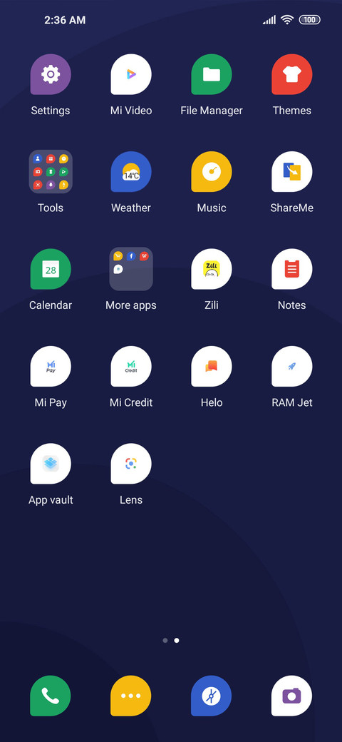Minimalist screenshot