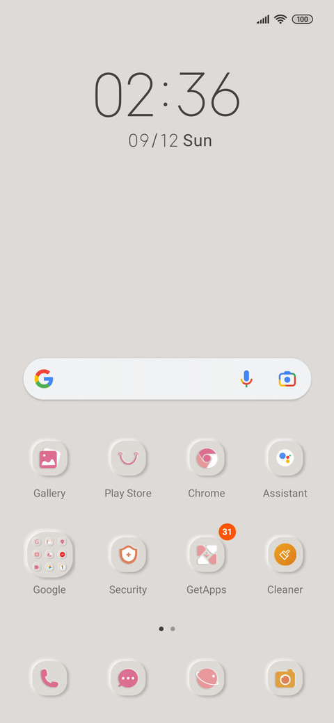 Personality screenshot