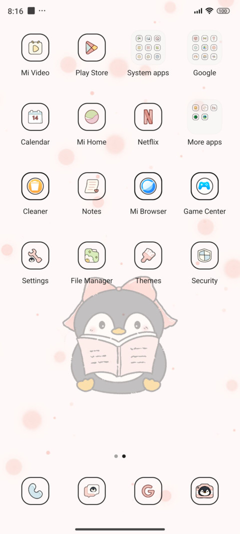 Cute penguin screenshot