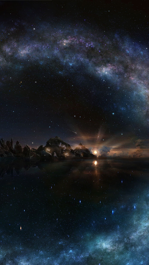 唯美星空风景高清 screenshot