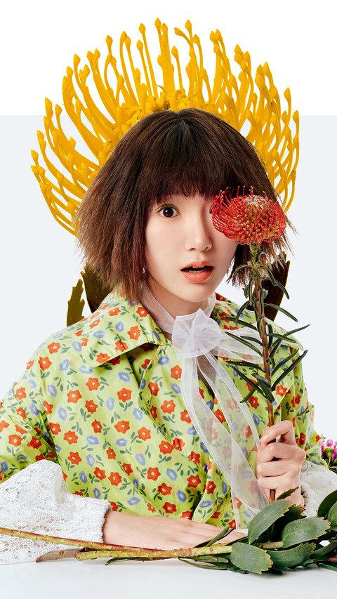 毛晓彤的“花香引蝶”妆 screenshot