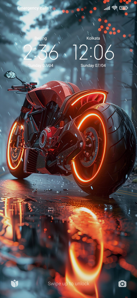 Rainy night moto screenshot