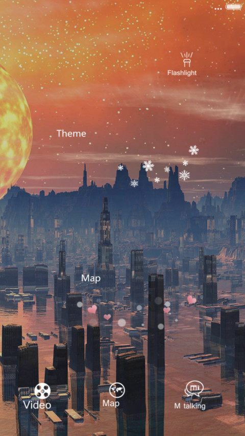 水上城市（流星下雨4D动态） screenshot