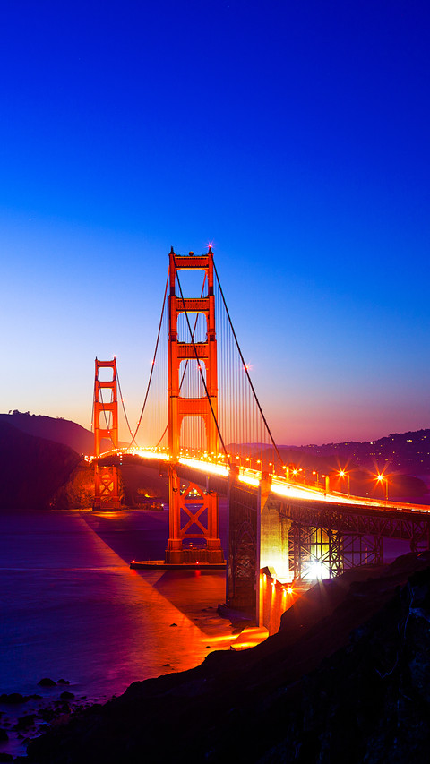 Beautiful view of san francisco golden gate bridge at screenshot