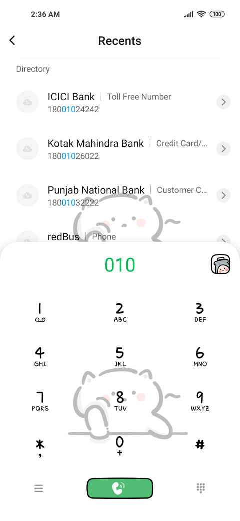 Lazy cat module screenshot