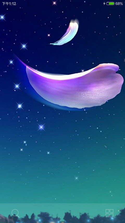 梦幻星空+4D动态锁屏+流星雨+自由桌面 screenshot