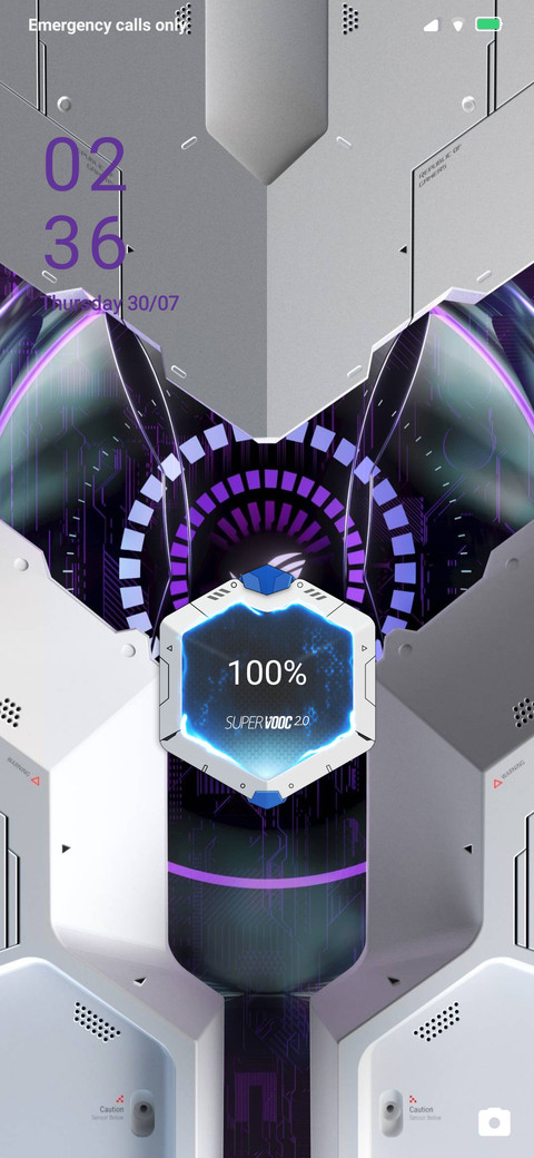 Purple White Rog Phone 3 screenshot