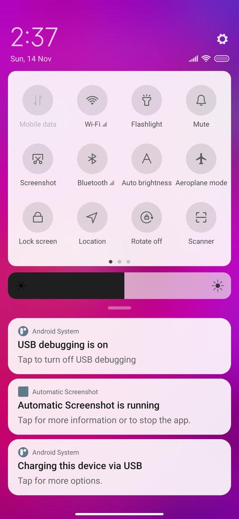 Purple Glow screenshot