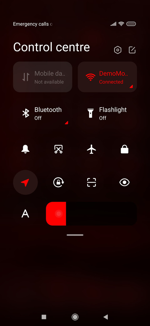 Red X Accent screenshot