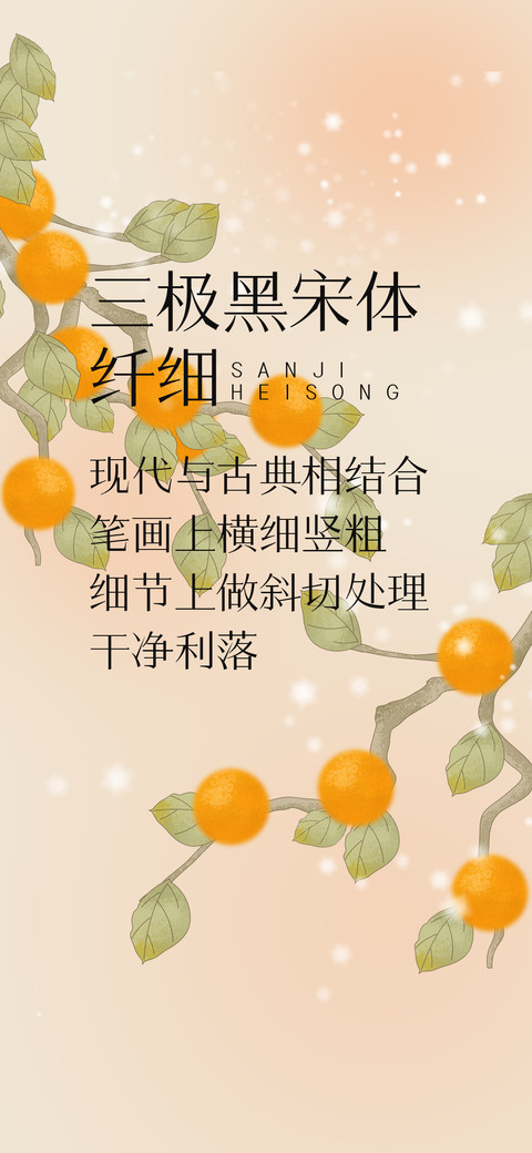三极黑宋体 纤细 screenshot
