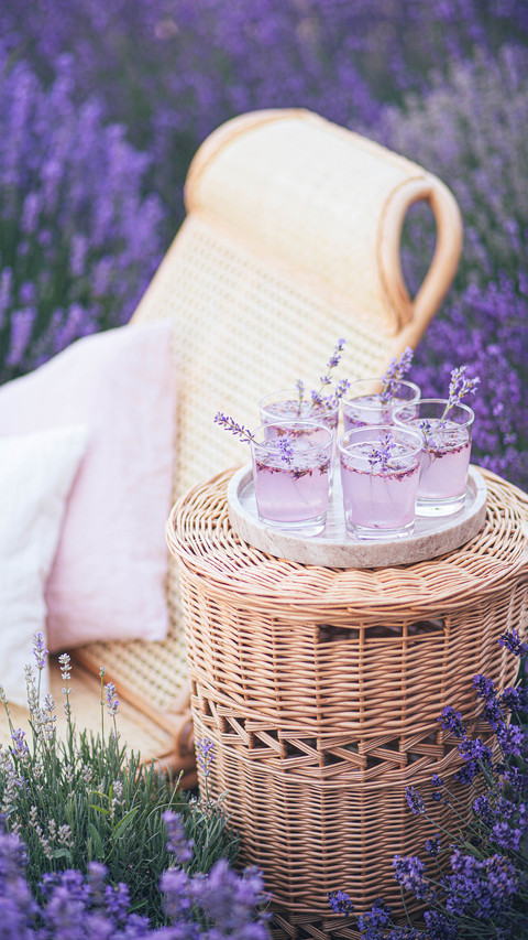 Wicker Chair and Table with Fresh Homemade Lemonade screenshot