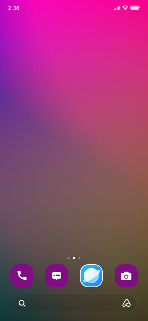 colorful gradients screenshot