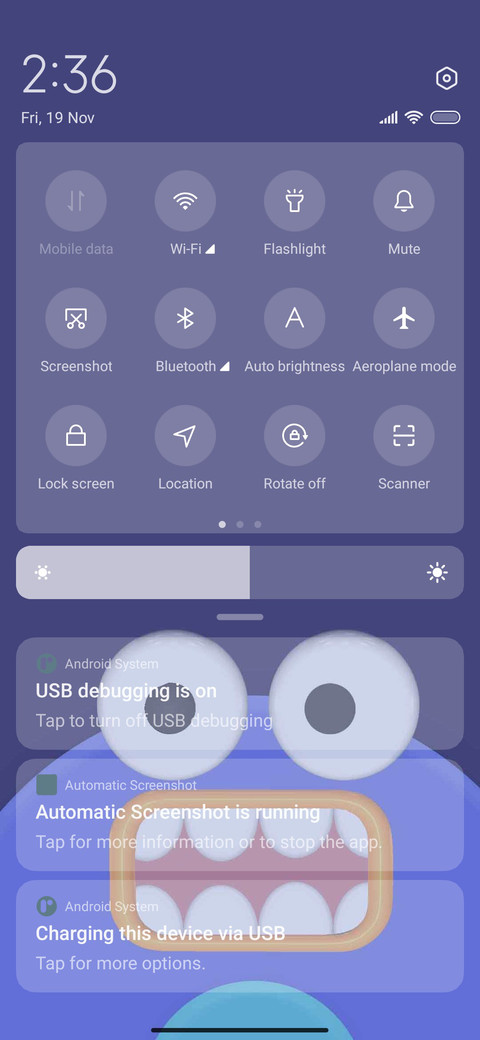 Monster face screenshot