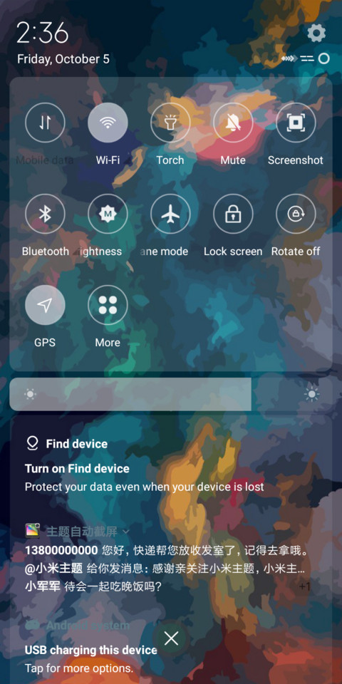Piscoks Flyme screenshot