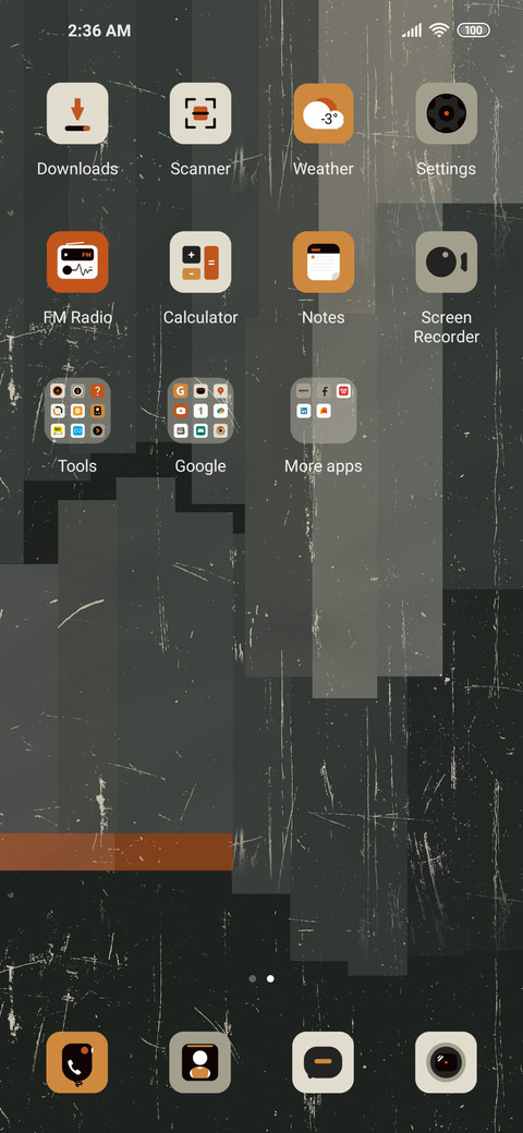 Vintage wall screenshot