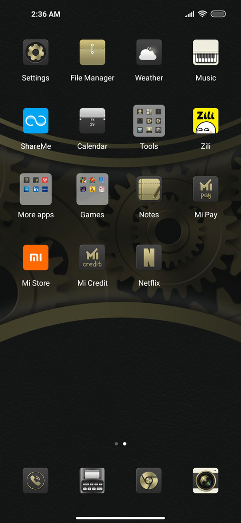 Gear clock screenshot