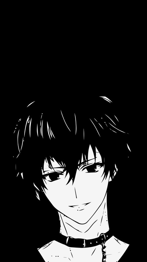 Anime teenager silhouette screenshot