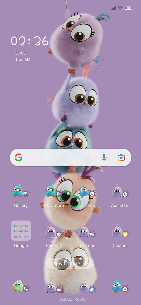 Angry bird dynamic screenshot