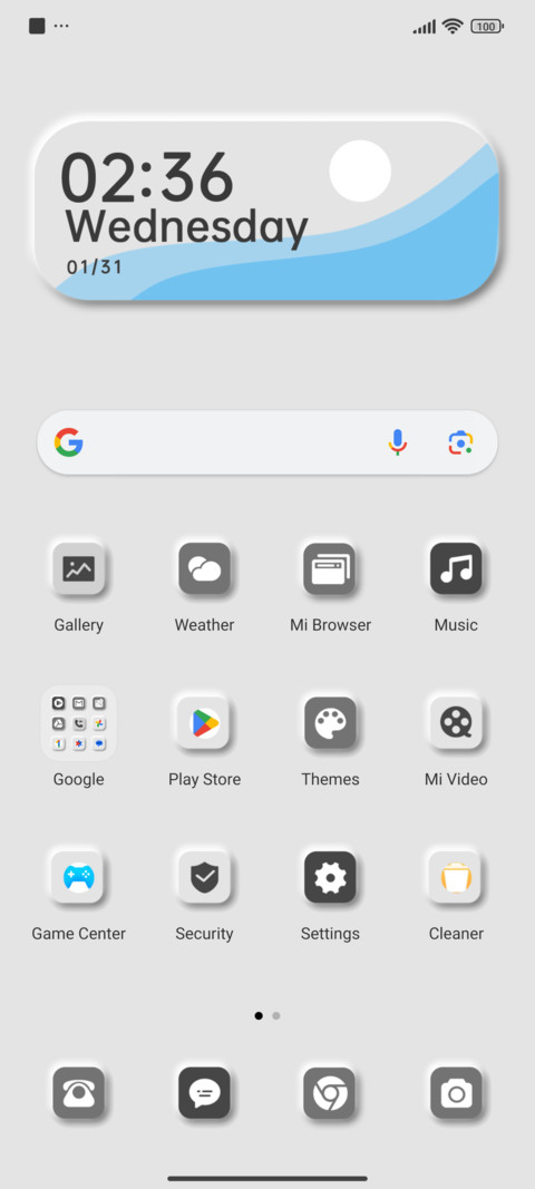 blue mimicry screenshot