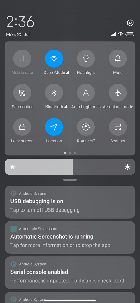 Business big dial screenshot