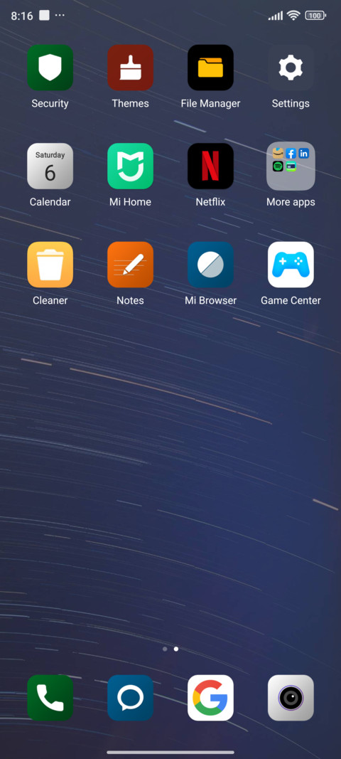 Night stars screenshot