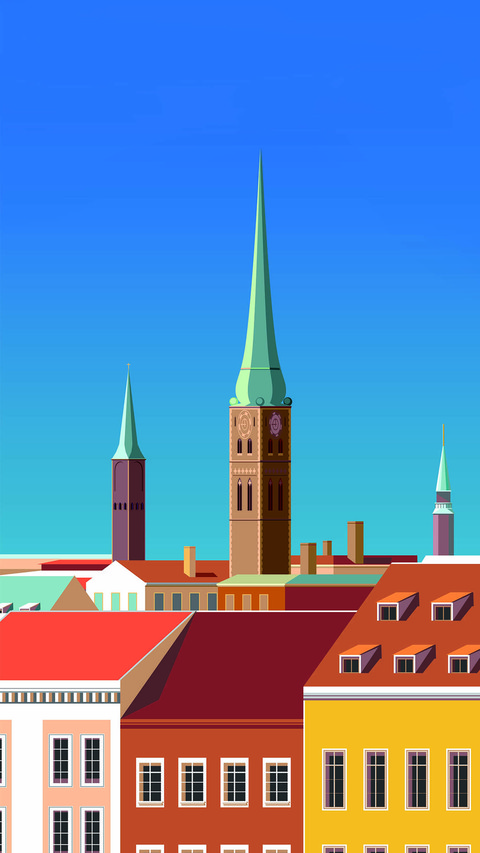 Set of Germany travel posters screenshot