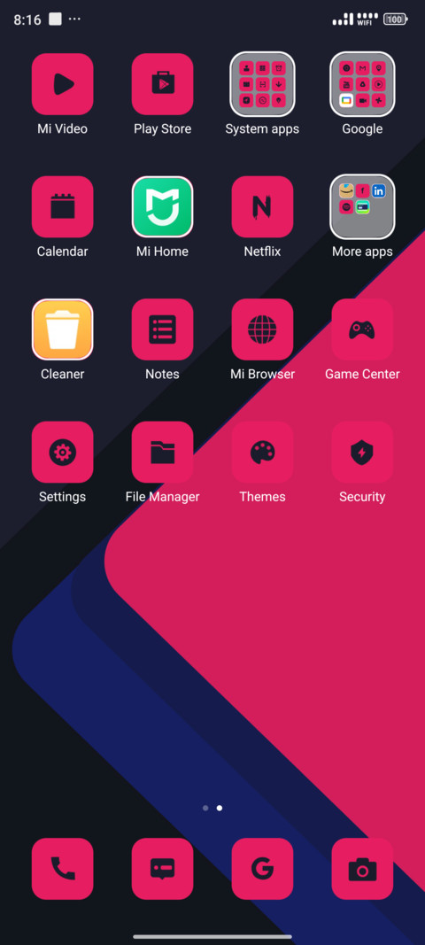 Geometric screenshot